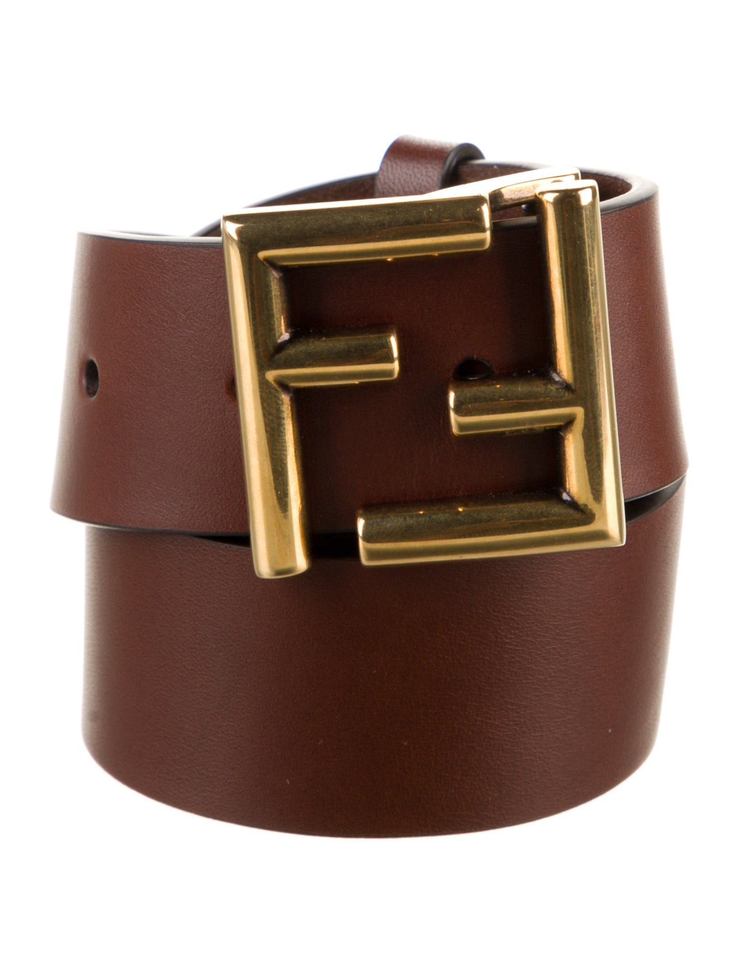Fendi Wide Leather Belt