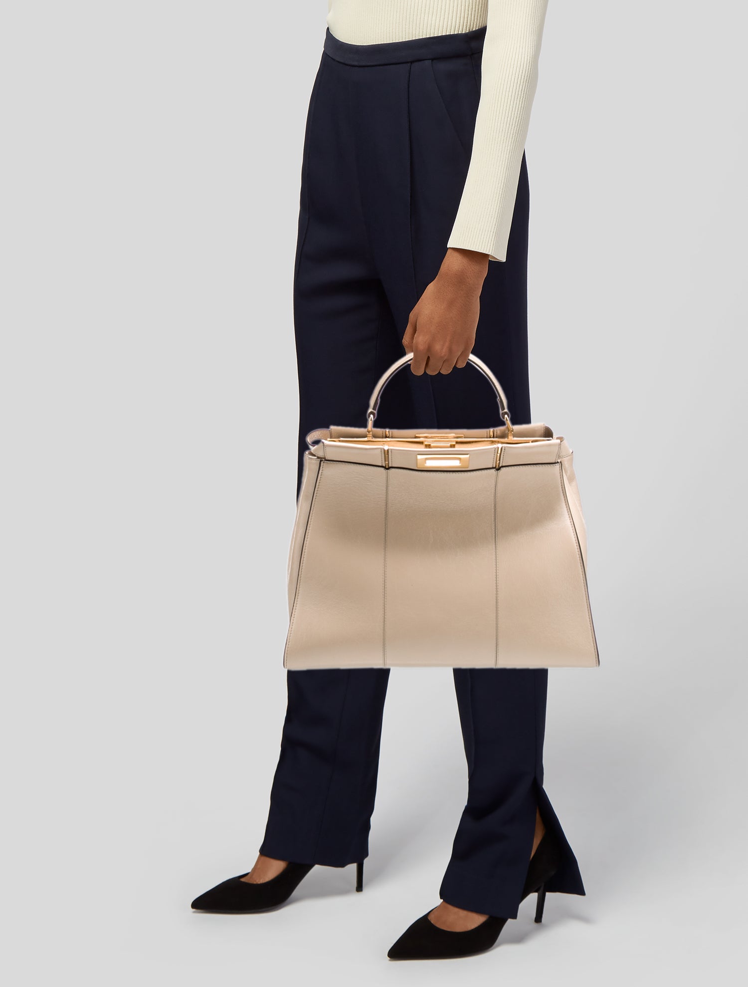 Fendi Leather Peekaboo Large