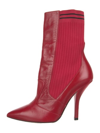 Fendi Leather Sock Boots