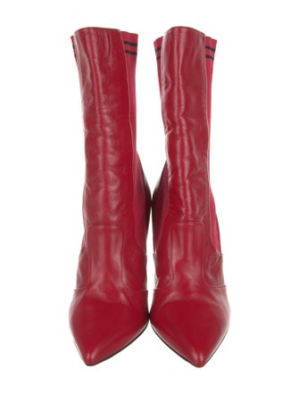 Fendi Leather Sock Boots