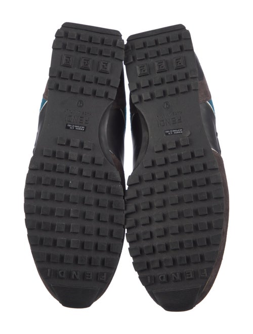 Fendi Zucca FF Logo Suede Athletic Sneakers