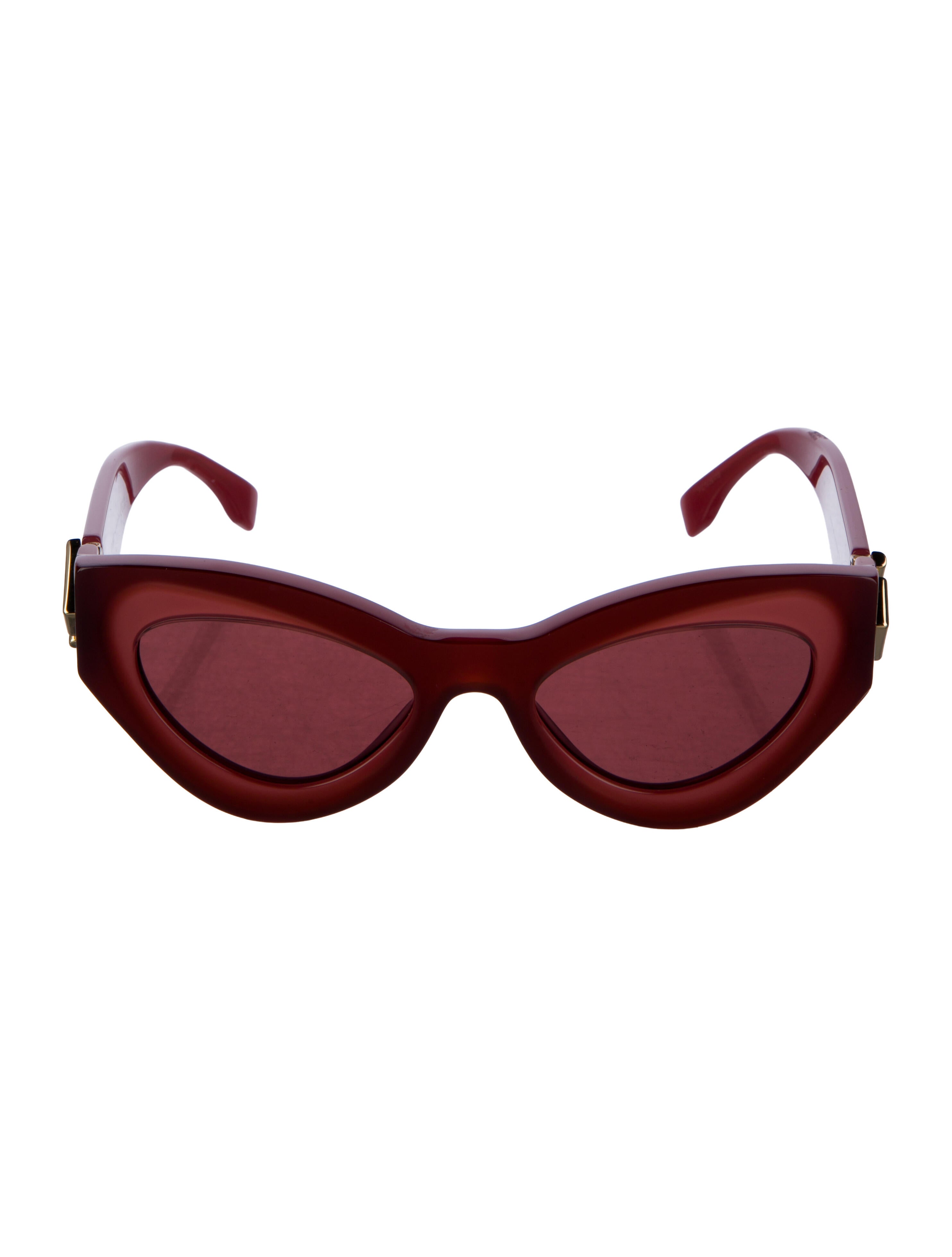 Fendi Zucca FF Logo Cat-Eye Sunglasses