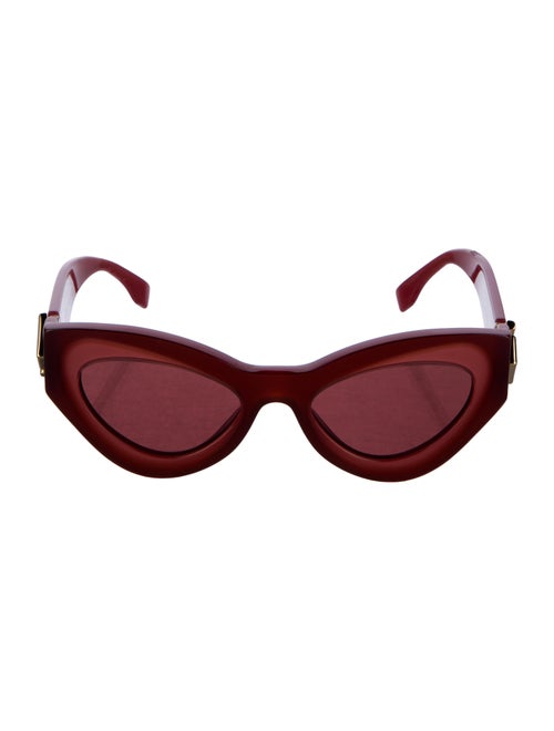 Fendi Zucca FF Logo Cat-Eye Sunglasses