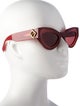 Fendi Zucca FF Logo Cat-Eye Sunglasses