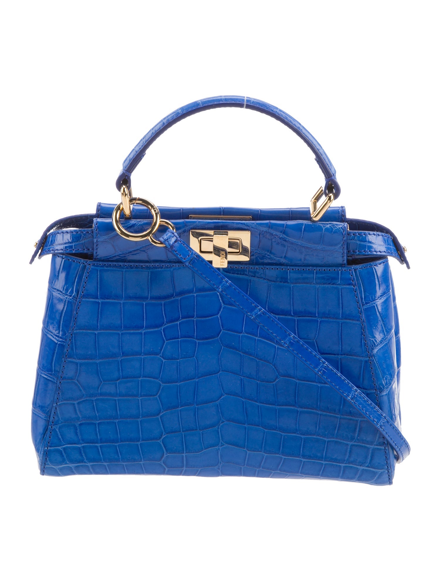 Fendi Crocodile Peekaboo Mini