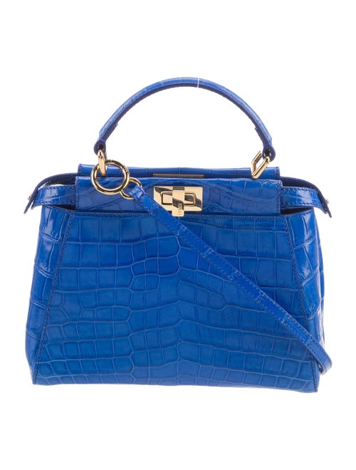 Fendi Crocodile Peekaboo Mini
