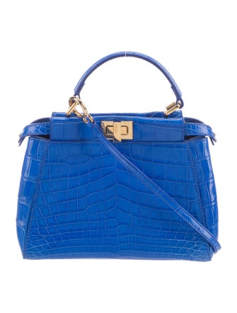 Fendi Crocodile Peekaboo Mini
