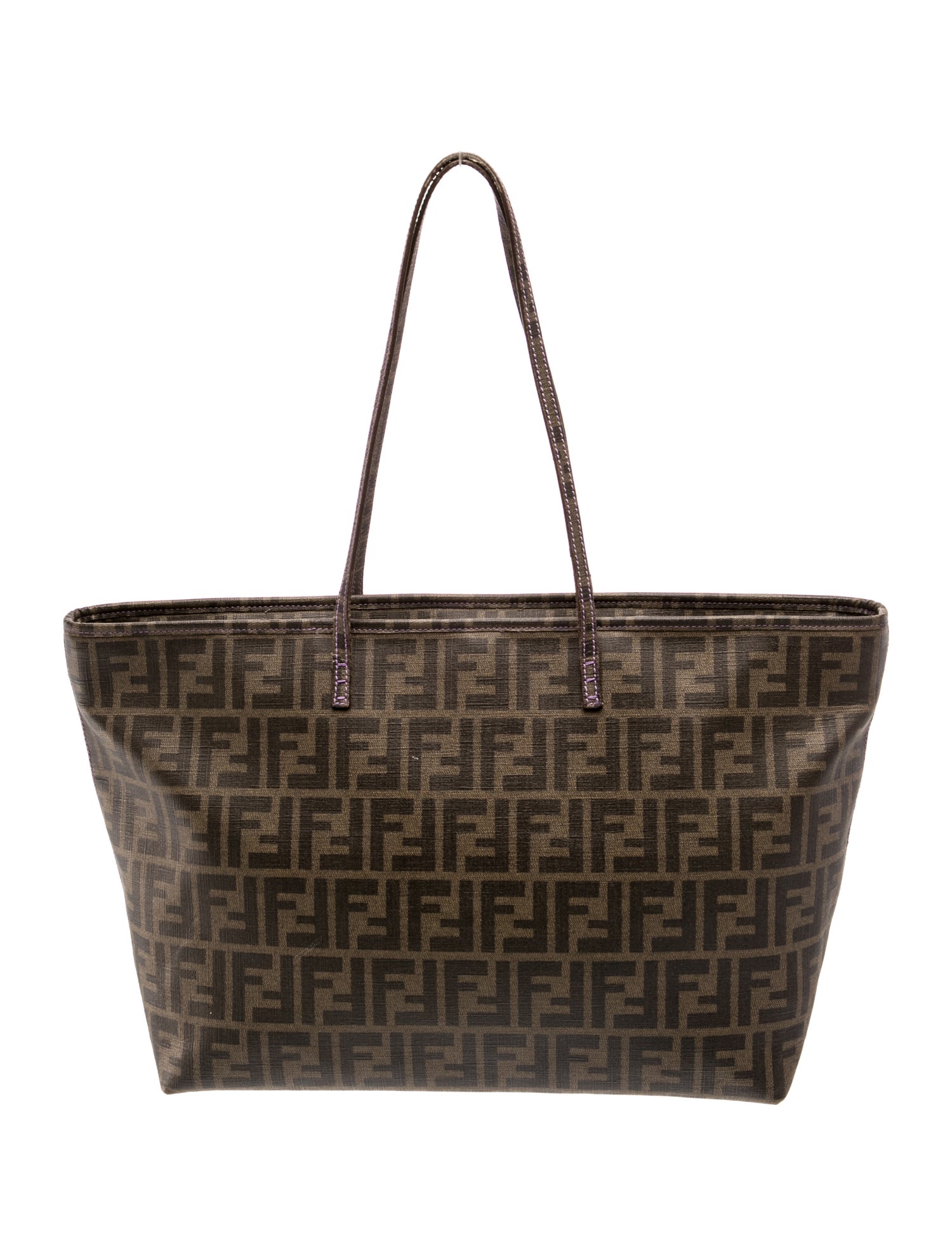 Fendi Zucca FF Roll Tote Medium Vintage