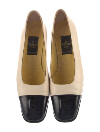 Fendi Zucca FF Logo Leather Pumps