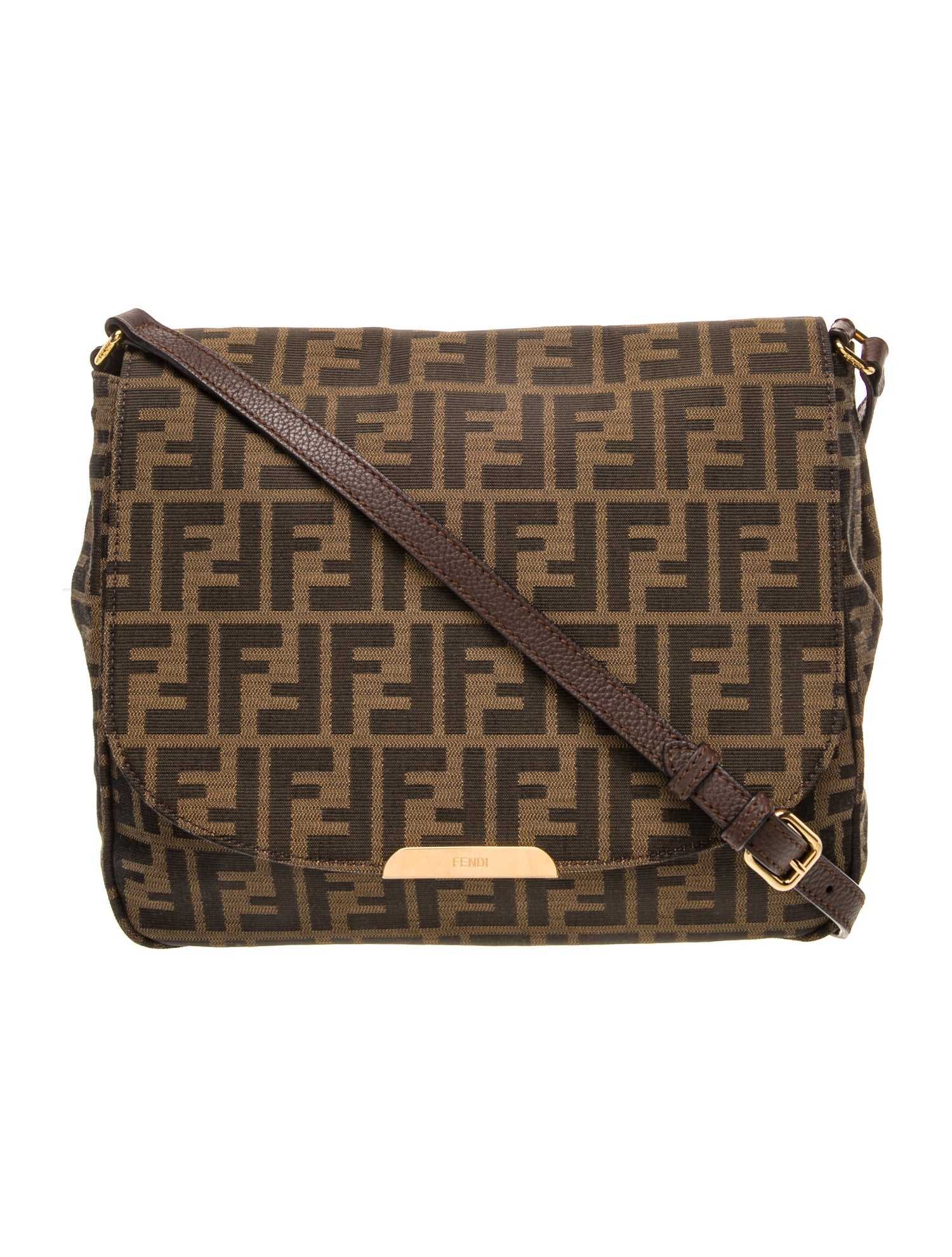 Fendi Zucca FF Shoulder Bag