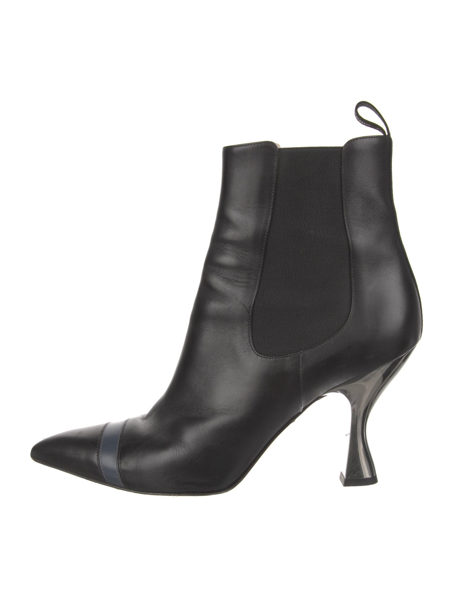 Fendi Leather Chelsea Boots