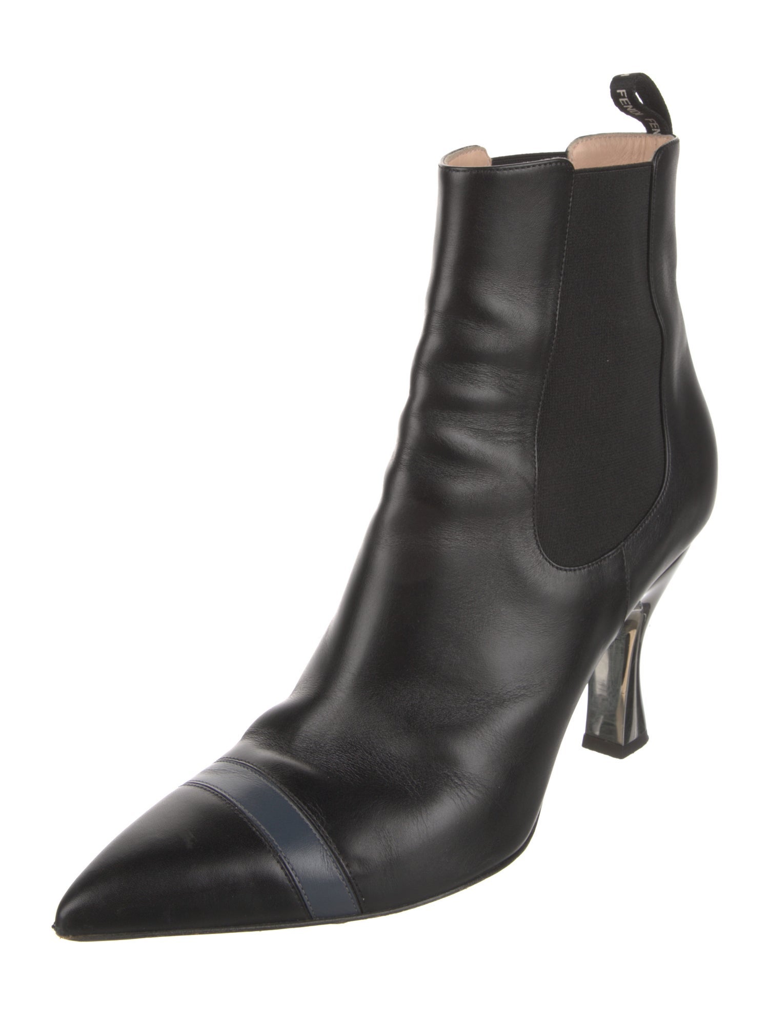 Fendi Leather Chelsea Boots