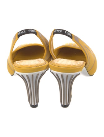Fendi Neoprene Slingback Pumps