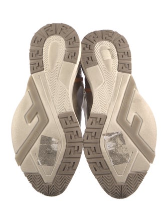 Fendi Zucca FF Logo Mesh Athletic Sneakers