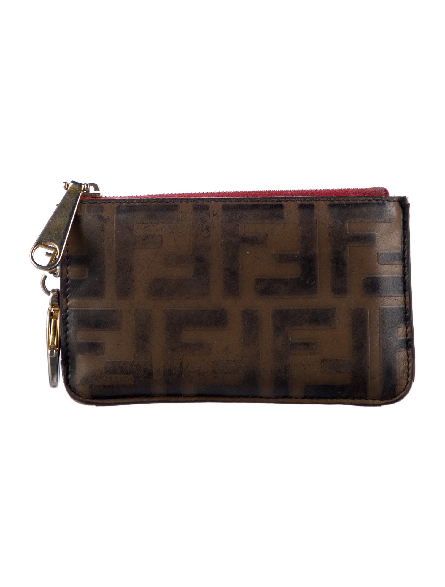 Fendi Zucca FF Logo Leather Wallet