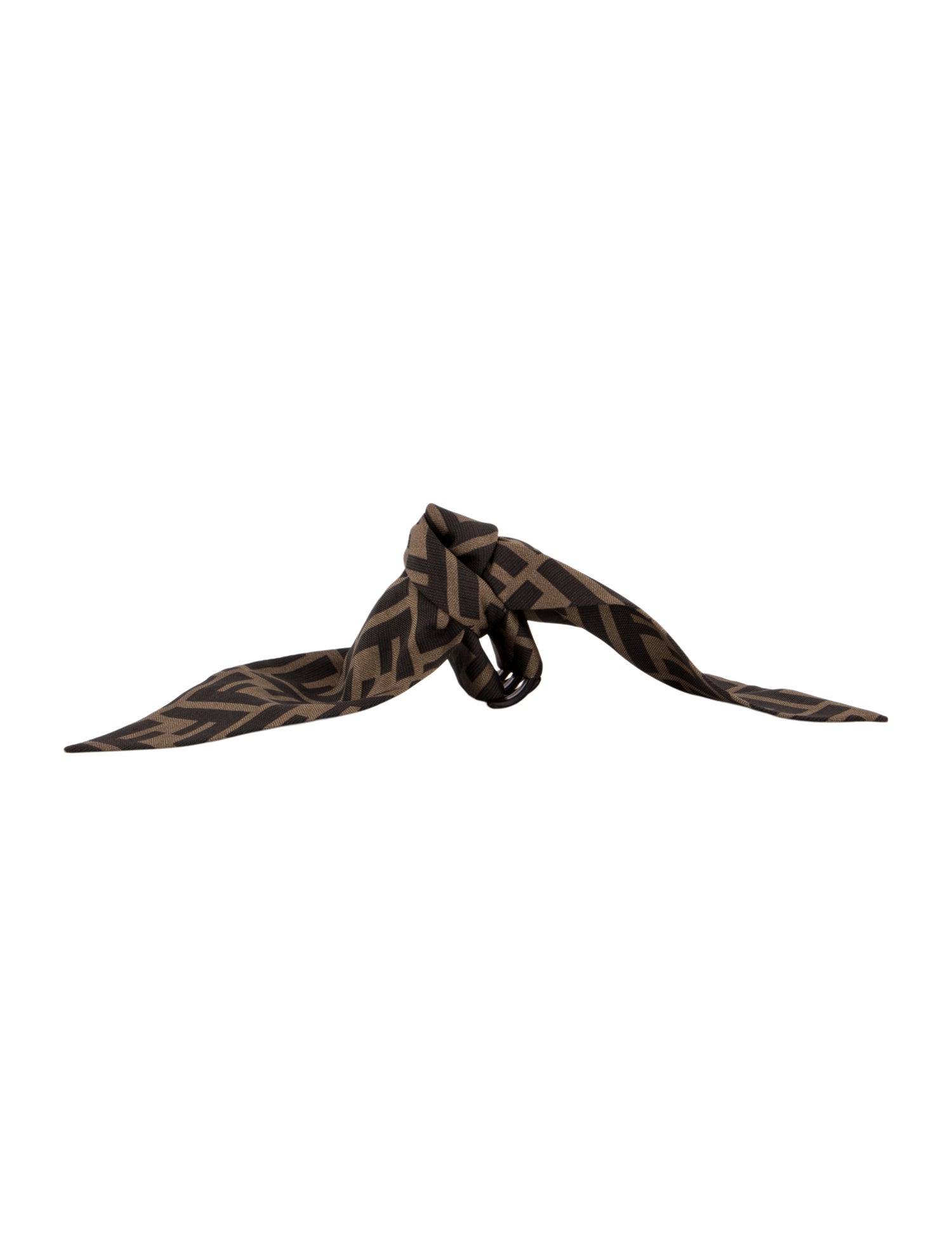 Fendi pattern printed bow hair clip w/Tags