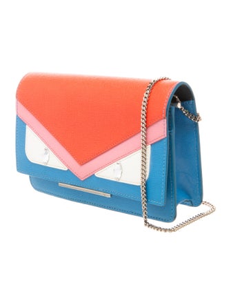 Fendi Leather Monster Wallet on a Chain