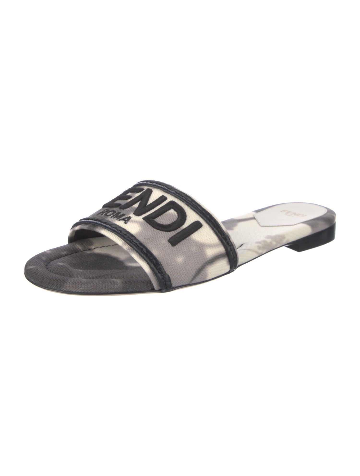Fendi Canvas Graphic Print Slides