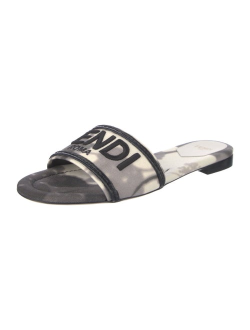 Fendi Canvas Graphic Print Slides