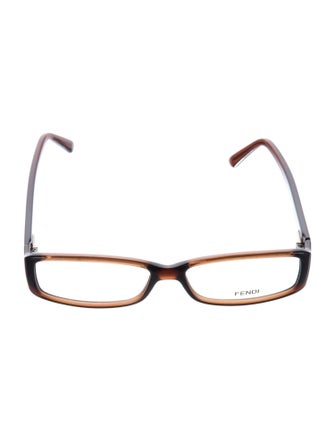 Fendi Zucca FF Logo Square Eyeglasses