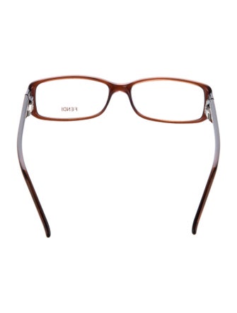 Fendi Zucca FF Logo Square Eyeglasses