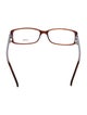 Fendi Zucca FF Logo Square Eyeglasses