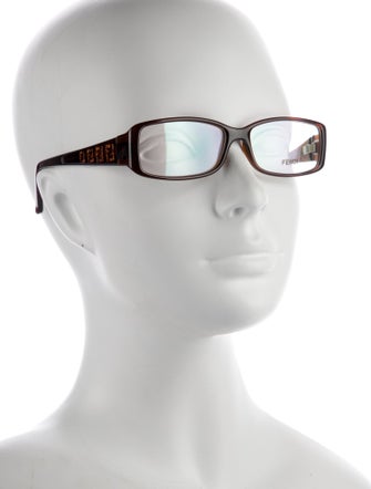 Fendi Zucca FF Logo Square Eyeglasses