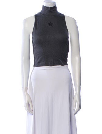 Fendi 2024 Turtleneck Crop Top