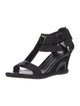 Fendi Patent Leather T-Strap Sandals
