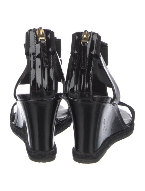 Fendi Patent Leather T-Strap Sandals