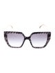 Fendi Oversize Gradient Sunglasses