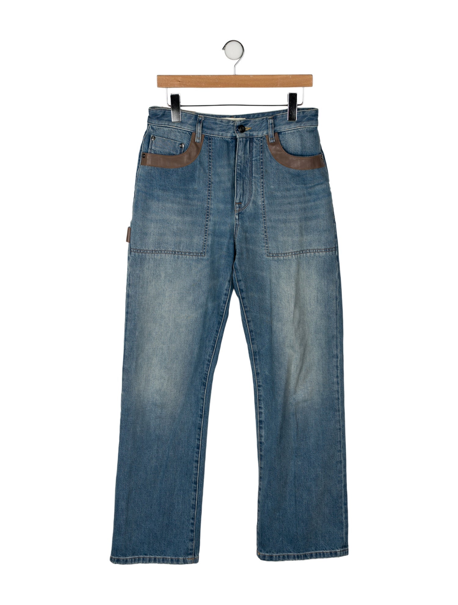 Fendi High-Rise Wide Leg Jeans