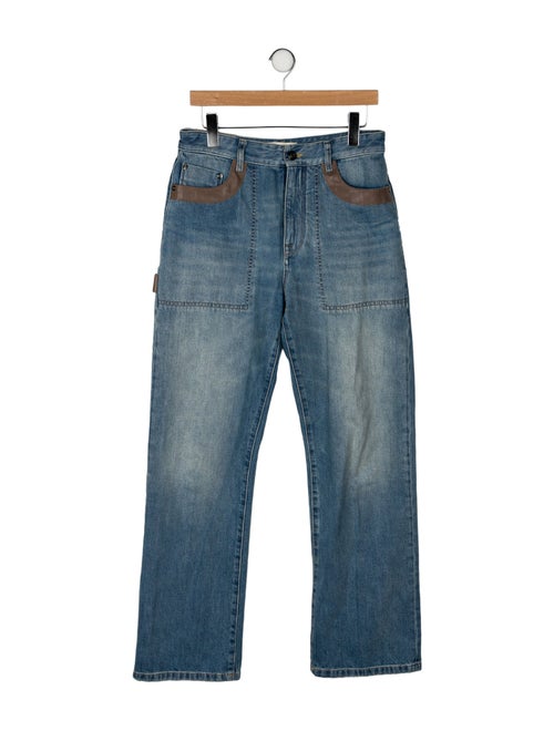 Fendi High-Rise Wide Leg Jeans