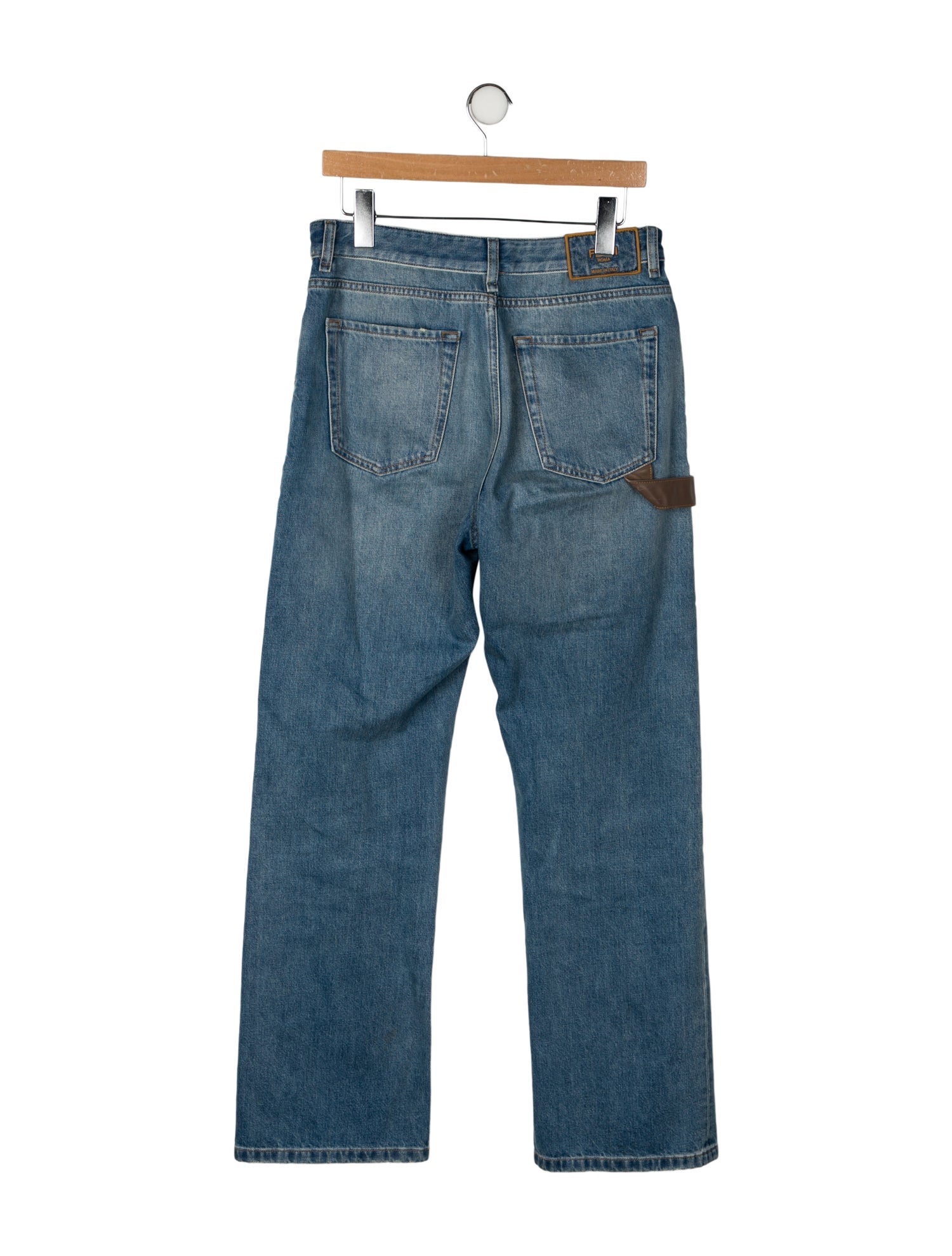 Fendi High-Rise Wide Leg Jeans