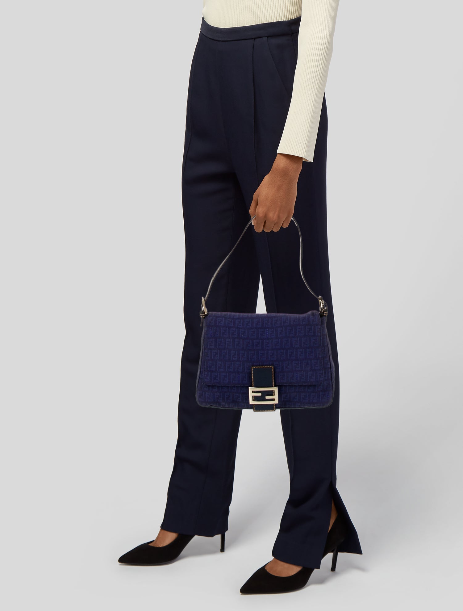 Fendi Canvas Shoulder Bag