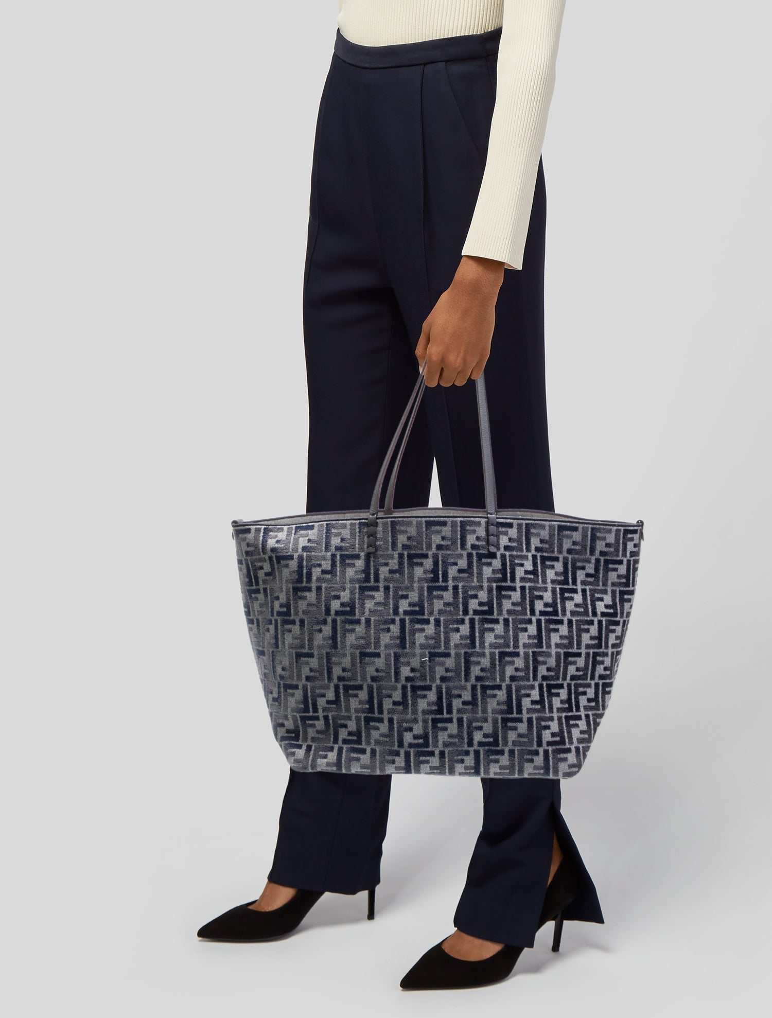 Fendi Zucca FF Roll Tote Large 2024 w/ Tags