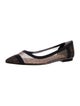 Fendi Zucca FF Logo Mesh Ballet Flats