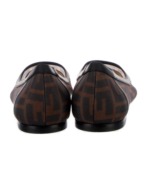 Fendi Zucca FF Logo Mesh Ballet Flats