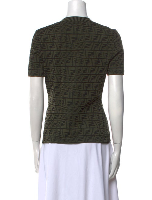 Fendi Crew Neck Short Sleeve Top