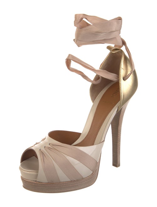 Fendi Zucca FF Logo Leather D'Orsay Pumps