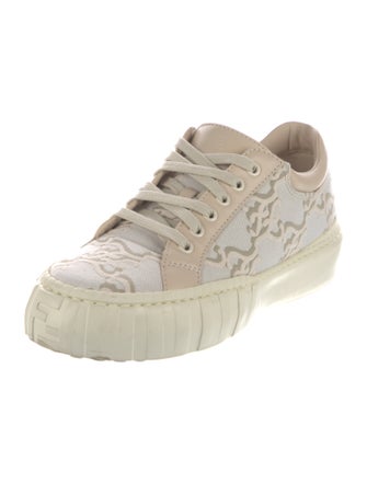 Fendi Canvas Printed Sneakers