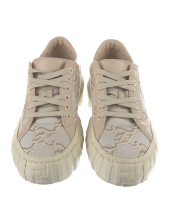 Fendi Canvas Printed Sneakers
