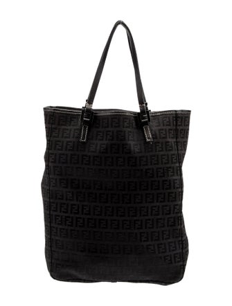Fendi Zucchino FF Top Handle Bag