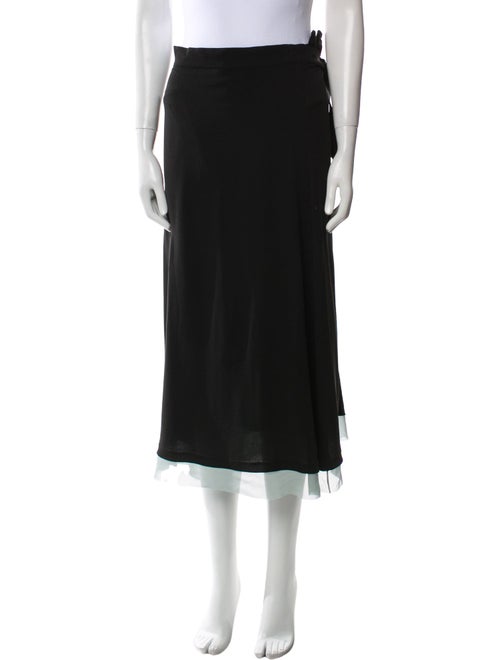 Fendi Silk Midi Length Skirt