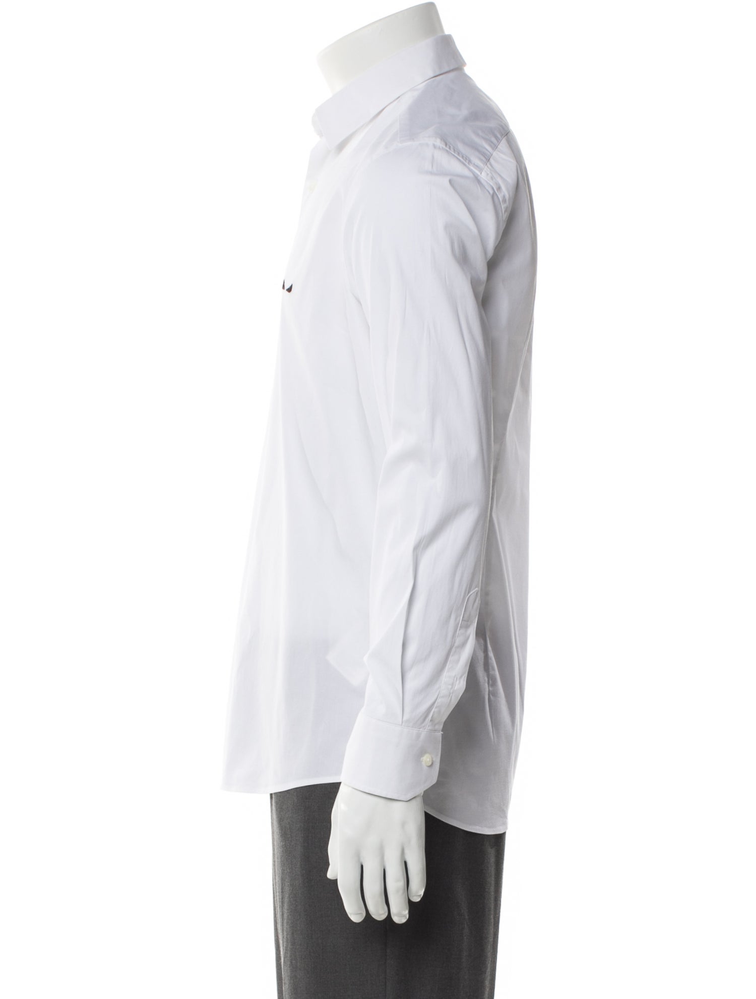 Fendi Zucca FF Logo Long Sleeve Dress Shirt