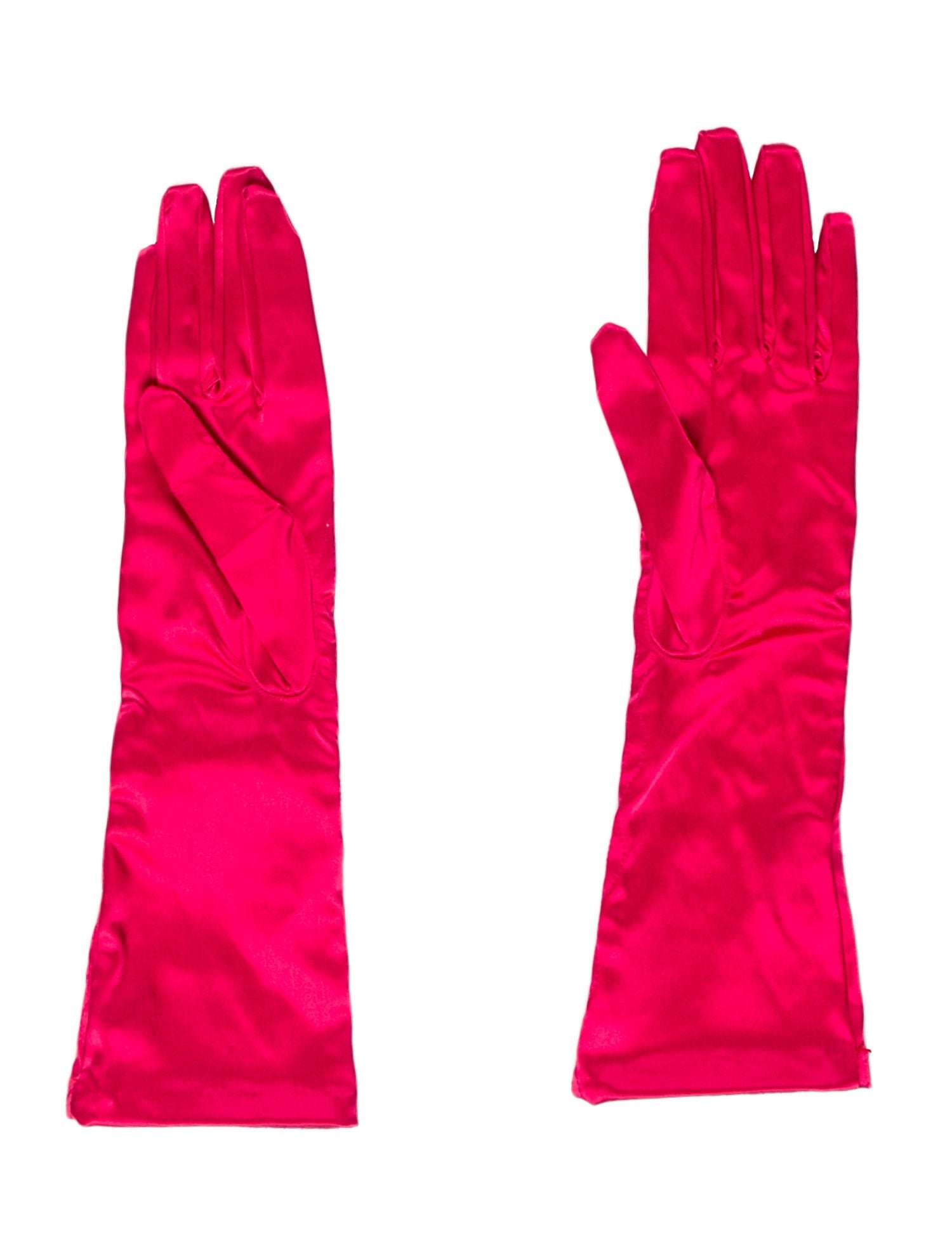 Fendi Satin Gloves