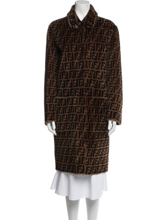 Fendi Fur Printed Coat