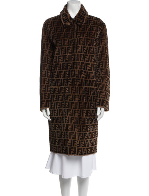 Fendi Fur Printed Coat
