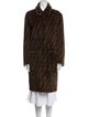 Fendi Fur Printed Coat