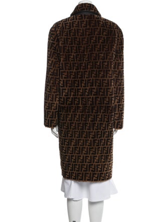 Fendi Fur Printed Coat